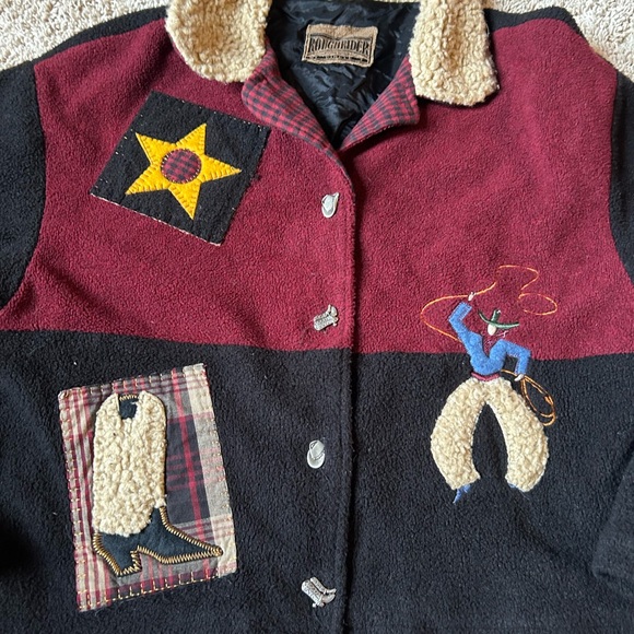 Vintage Rough Rider cowboy cardigan size small - Picture 2 of 10